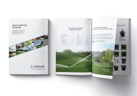 Golf supplies catalog brochure